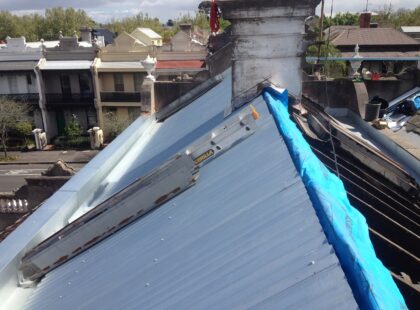 Slate-Re-Roof-New-Zincalume-corrigated-roof